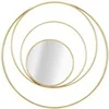 Image de Miroir Mural Design Arc Rond Métal 80cm Or