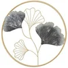 Image de Décoration Murale Ronde en Métal "Simple" Design fleurs 45.5cm Multicolore