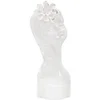Image de Vase Buste Femme en Porcelaine 24cm Blanc et Or