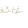 Image de Lot de 2 Tables de Chevet Murales "Butterfly" 41cm Or