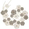 Image de Décoration Murale Lotly en Métal Tourbillon de fleurs 63.5x67.9cm Multicolore