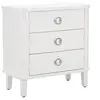 Image de Commode 3 Tiroirs en Bois "Shine" 84cm Blanc