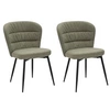 Image de Lot de 2 chaise GENERIQUE interieur non empilable non pliable H. 85 cm en metal vert