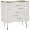 Image de Commode en bois 3 tiroirs Matera 78 x 37 x 80 cm