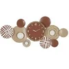Image de Horloge murale ronde en Métal et MDF Design Géométrique 127cm Multicolore