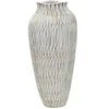 Image de Vase Stiky en Polyrésine 50cm Or & Blanc