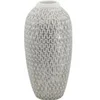 Image de Vase en Polyrésine Wave 43cm Blanc