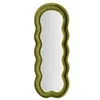 Image de Miroir mural Miki design cadre velours 60 x 160 cm vert