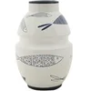 Image de Vase Déco Poissons en Céramique D.15xH.24cm Multicolore