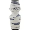 Image de Vase double en céramique motifs poissons 34cm Multicolore