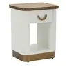 Image de Table de Chevet en Bois "Tolosa" 62cm Blanc & Naturel