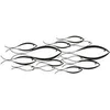 Image de Décoration Murale Métal Design poissons 100cm Noir
