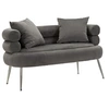 Image de Canapé 2 Places Imitation Fourrure "Soffy+" 133cm Gris