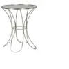 Image de Table d'Appoint en Métal "Trixy" 68cm Argent
