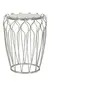 Image de Table d'Appoint en Marbre "Hook" 61cm Argent