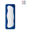Image de Miroir mural avec cadre en velours 160x60x4 cm Theodor - Bleu