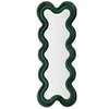 Image de Miroir Mural Déco Monica Velours MDF et Verre 160cm Vert
