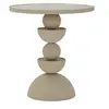 Image de Table d'Appoint Miroir "Dune" 42cm Crème