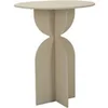 Image de Table d'Appoint Design "Dune" 58cm Crème
