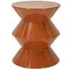 Image de Bout de canapé en métal Zag 37.5 x 45 cm orange