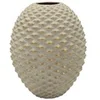 Image de Vase Design en Céramique "Pepipas" 36cm Gris & Or