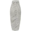 Image de Vase Design en Résine "Oblix" 50cm Blanc