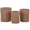 Image de Lot de 3 Cache-Pots "Colombia" 50cm Rouge