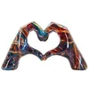Image de Mains Cour en Résine "Psyco" 25cm Multicolore