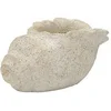 Image de Vase Design Effet Sable "Shell" 35cm Beige