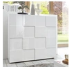 Image de Buffet pour salon et cuisine 2 portes 6 compartiments blanc Dama