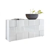 Image de Buffet 3 Portes - Blanc Laque brillant - L181xP42xH84 cm - MILANO