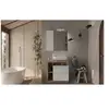 Image de Ensemble Meuble salle de bain HAMBOURG L78 - Vasque + 2 Tiroirs + 3 niches - Coloris chêne clair et laqué blanc