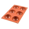 Image de SF 002 HALF SPHERES - MOULE SILICONE D7/H3.5CM - - Orange - Silicone
