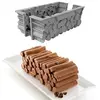 Image de Kit bûche forêt 24x10 cm - - Gris - Silicone