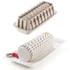 Image de Moule bûche en silicone quenelle - - Gris - Silicone
