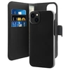 Image de Etui Folio pour iPhone 14 Plus avec Coque Détachable et 3 Emplacement de Cartes Noir