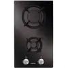 Image de AV32HBK - Table de cuisson au gaz - 2 plaques de cuisson - Niche - largeur : 26.8 cm - profondeur : 48 cm - verre noir