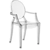 Image de Kartell 4852/J1 Louis Ghost, 54x93x55cm, Polycarbonate, 2 chaises, Fumè Clair en occasion ou reconditionné