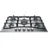 Image de Ariston PCN 751 T/IX/HA - Table de cuisson au gaz - 5 plaques de cuisson - Niche - largeur : 55.5 cm - profondeur : 47.5 cm - acier inoxydable