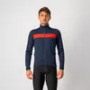 Image de Castelli - Raddoppia 3 Jacket - Veste vélo homme Savile Blue / Red Reflex - S