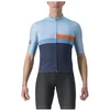 Image de Maillot Castelli A Blocco à manches courtes Bleu Noir, Taille XL