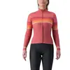 Image de Maillot Castelli Ottanta manches longues rouge minéral femme, Taille S