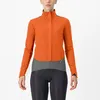Image de Castelli - Alpha Doppio RoS Jacket - Veste vélo femme Red Orange / Urban Gray / Dark Gray - M