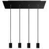 Image de Creative Cables Suspension Gu1d0 Xxl à 4 Lumières Avec Rosace Rectangulaire 675 Mm