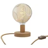 Image de Creative Cables Lampe De Table En Bois Posaluce Bumped Avec Interrupteur Bipolaire One Size