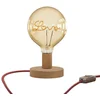 Image de Creative Cables Lampe De Table En Bois Posaluce Love Avec Prise Bipolaire-interrupteur One Size