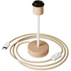 Image de Creative Cables Lampe De Table En Bois Alzaluce Wood Avec Option Abat-jour Et Prise Bipolaire One Size