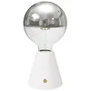 Image de creative cables - Lampe portative LED rechargeable Cabless01 avec ampoule globo demi-sphère argent - Avec ampoule, Blanc en occasion ou reconditionné