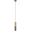 Image de Creative Cables Suspension Avec Câble Textile Et Double Abat-jour E14 En Bois Et Métal Sans Ampoule One Size