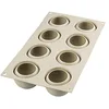Image de silikomart | Moule en silicone pour SWEET TRUFFLE Monoportions, antiadhésif, 8 Monoportions, Lot de 1 Moule à gâteau, Design 3D, Ø 62 h 52 mm, Volume 960 ml, Made in Italy en occasion ou reconditionné